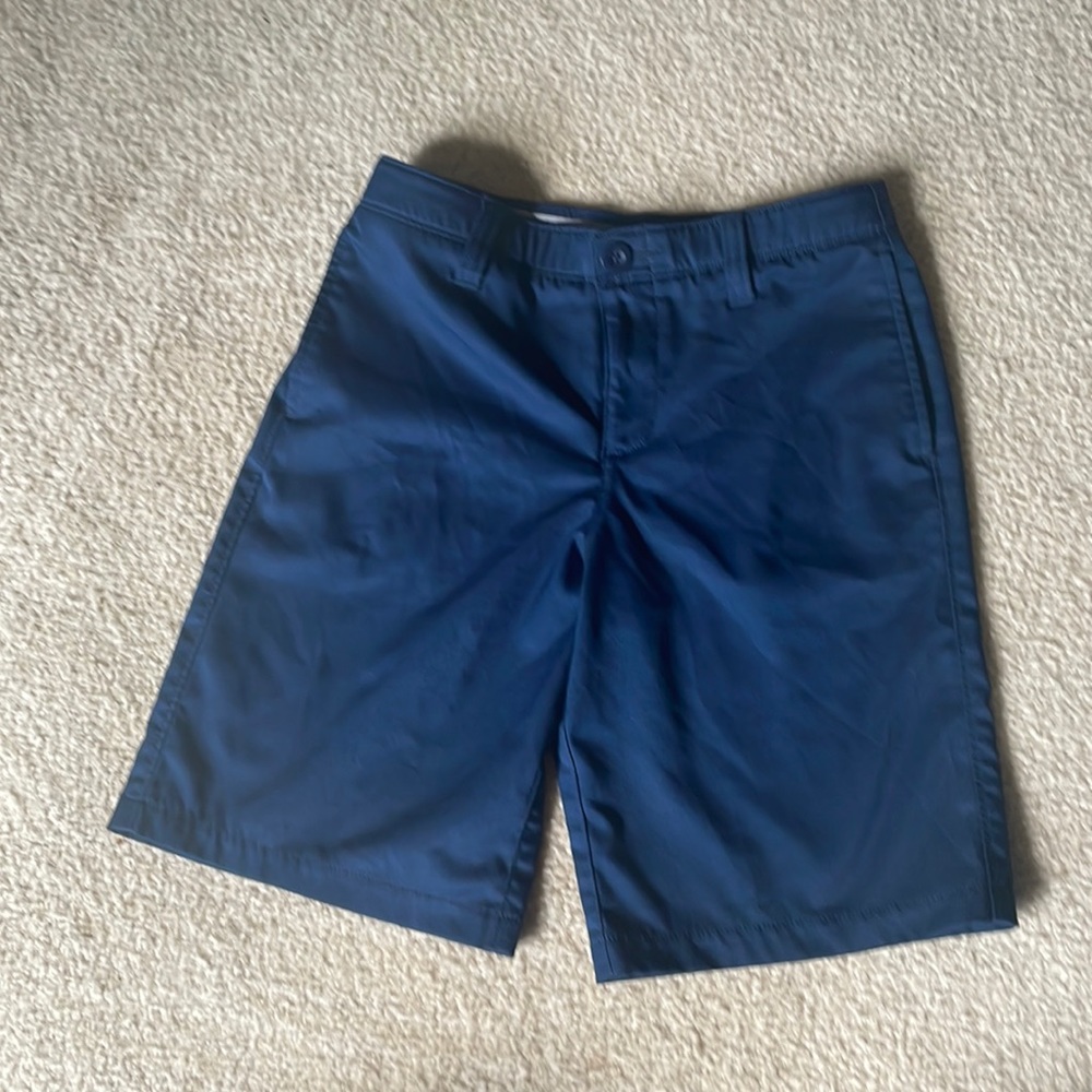 Boys Navy Blue Under Armour Golf Shorts